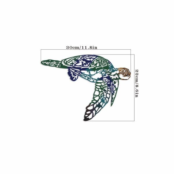 1pc Wrought Iron Sailfish Wall Sculpture, Metal Fish Art for Home Decor, Tropical Fish Wall Hanging, Christmas Gift - Image 9