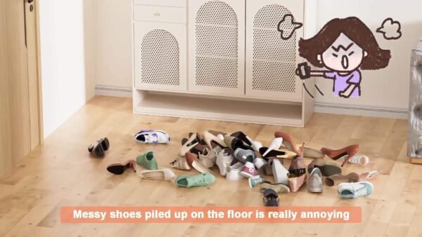 10 Tier Shoe Rack Grey Shoe Storage Large Capacity 50-56 Pairs Beautiful Tall Shoe Shelf Shoe Storage Cabinet Shoe Racks For Entryway Closet - Image 7