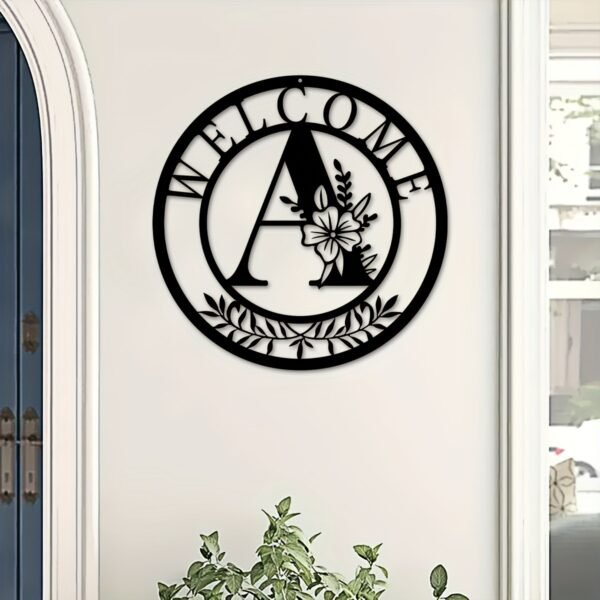 1PC, Metal Sign Decor, Classic Alphabet Metal Wall Art Pendant, Wall Hanging Decor, Creative Hollow Silhouette Art, Interior Home Decoration, Garden Hanging Picture, Metal Crafts, Holiday Gifts - Image 12