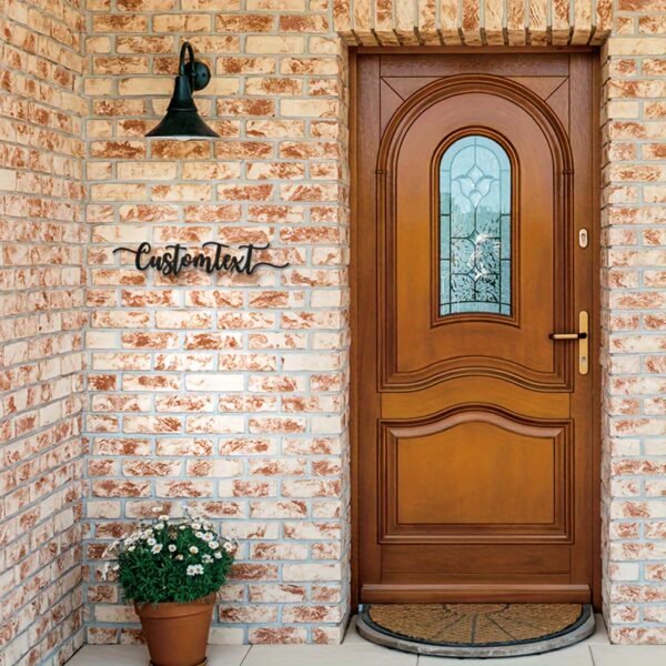 1pc Custom Metal Plate with Name, Custom Text And Signature, Perfect for Home Decoration, Opening Gift, Front Door Or Garden Wall Art - Image 8