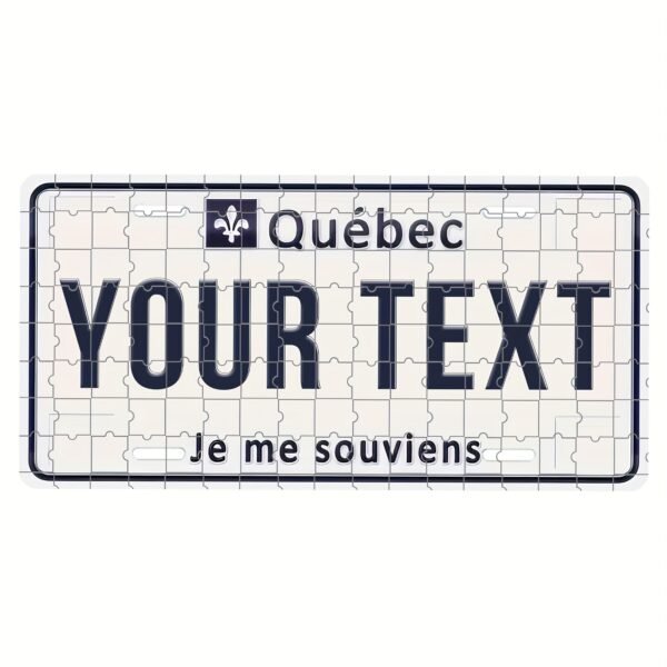 Customized Quebec Aluminum License Plate - Personalized Text "Je Me Souvenirs" or "Your Text" - Rustic Metal Wall Art Decor for Homes, Bars, Cafes, Garages - 5.91x11.81 Inch, Home Decoration | Quebecthemed Decor | Aluminum Plate - Image 7