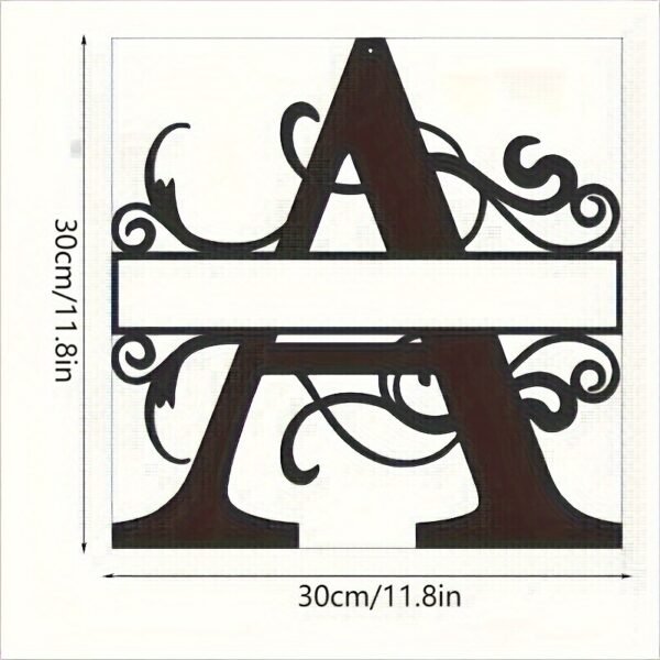 1pc Personalized Split Letter Metal Sign, Customizable Gift for Friends & Family, Wall Art Decor - Image 4
