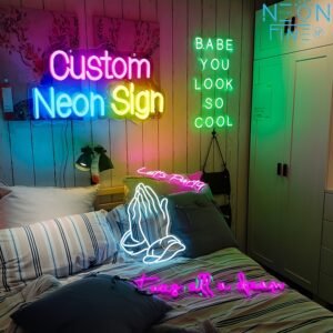 Customized Neon Signs, Private Custom Name LED Signs, Personalized USB Powered Neon Lights, DIY Wedding Party Birthday, Business Name Design Halloween Gift -winter, new year