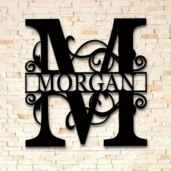 1pc Personalized Split Letter Metal Sign, Customizable Gift for Friends & Family, Wall Art Decor - Image 8