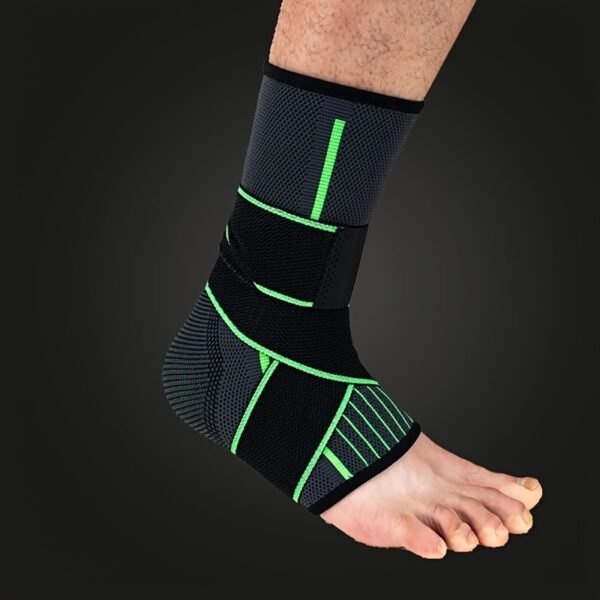 1pc Unisex Adjustable Ankle Compression Bandage - Elastic Support Brace for Daily Warmth, Gym & Sports - Hand Washable, Hook-and-Loop Closure, Nylon Material - Image 5