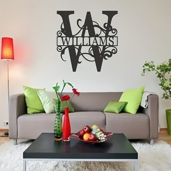 1pc Personalized Split Letter Metal Sign, Customizable Gift for Friends & Family, Wall Art Decor - Image 6