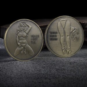 Vintage Bronze Bikini Youngsters Commemorative Coin – Perfect for Party Favors, Christmas & Halloween Gifts, Golf Ball Markers & Playing Cards