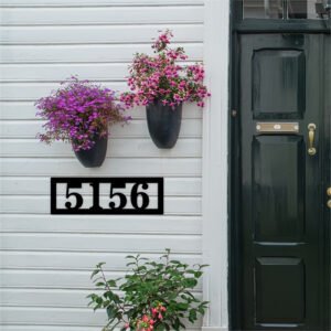 Personalized Metal House Numbers Sign - Choose Your Style & Size (12"-23") | Easy Install, Durable Laser-Cut Outdoor Wall Decor