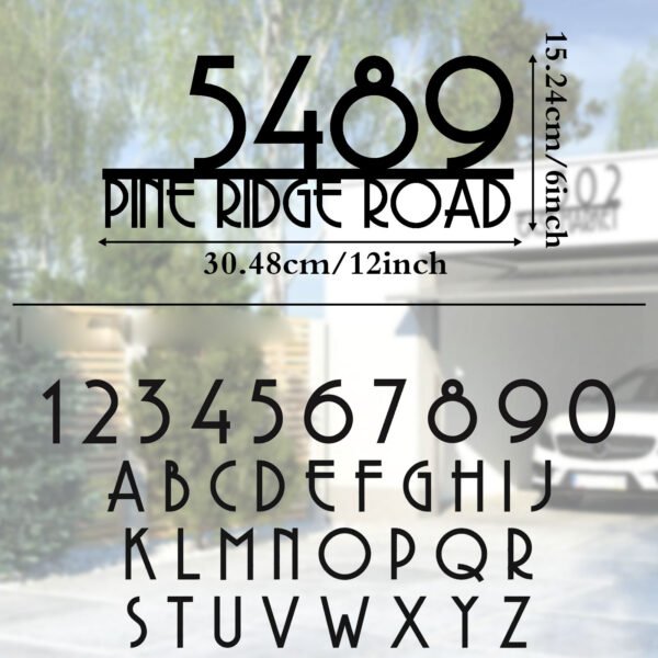 Custom Metal House Number Sign - Modern Outdoor Address Plaque with Street Name, Wall Art Decor - Unique Handmade New Home Gift by Briartw - Image 5