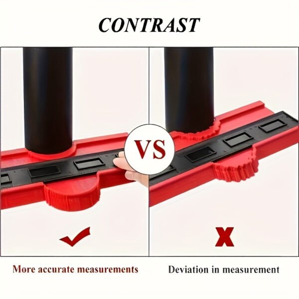 Ultimate Tracing Measuring Tool - Precision Shape Replicator, Multi-Functional Plastic Ruler for Woodworking, Corners, Carpet, Tile & Laminate - Ideal DIY Tool, No Electricity Needed, DIY Measuring Tool | Ergonomic Handle | Durable Plastic Ruler, Measuring Tape - Image 7