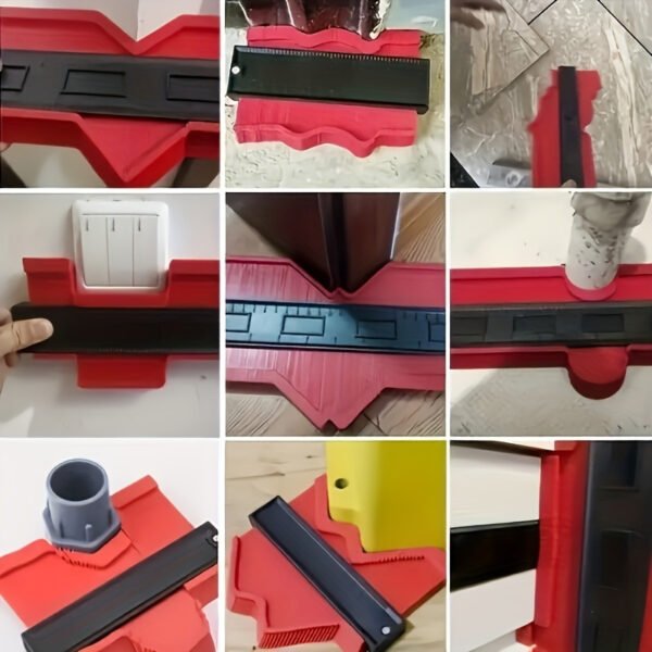 Ultimate Tracing Measuring Tool - Precision Shape Replicator, Multi-Functional Plastic Ruler for Woodworking, Corners, Carpet, Tile & Laminate - Ideal DIY Tool, No Electricity Needed, DIY Measuring Tool | Ergonomic Handle | Durable Plastic Ruler, Measuring Tape - Image 4