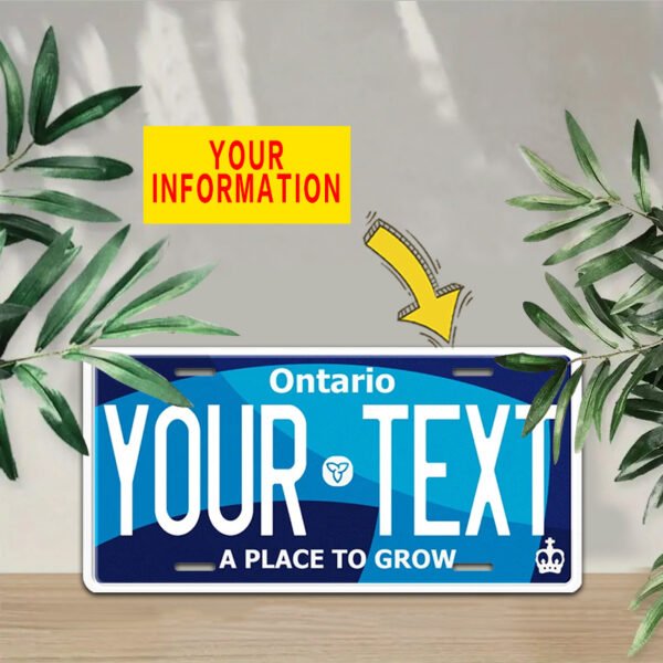 1pc Customizable Aluminum License Plate Sign, 6x12inch, Personalized Text, Handmade, Americana, Outdoor Use, No Electricity Needed, Business & Home Decor, Unique Gift Idea - Image 4