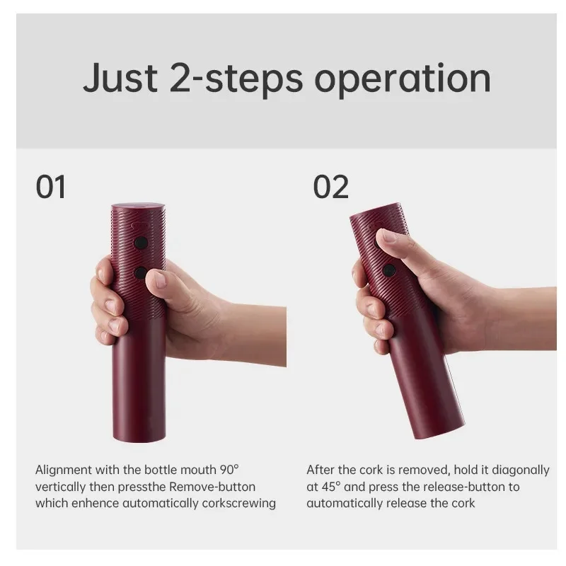 USB Rechargeable Electric Wine Bottle Opener Automatic Corkscrew Wine Opener One-click Button Wine Tools Bar Kitchen Products - Image 5
