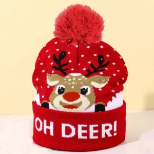 Creative Christmas Hat Snowman Winter Warm Color Knitted Cap Christmas Gift For New Year Xmas Party Decor