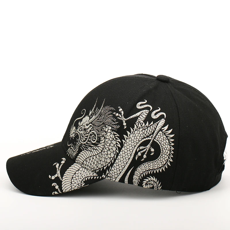 Chinese Style Dragon Pattern Baseball Hat for Men and Women Versatile National Tide Cap Hip Hop Hip Hop Skateboarding Cool - Image 3