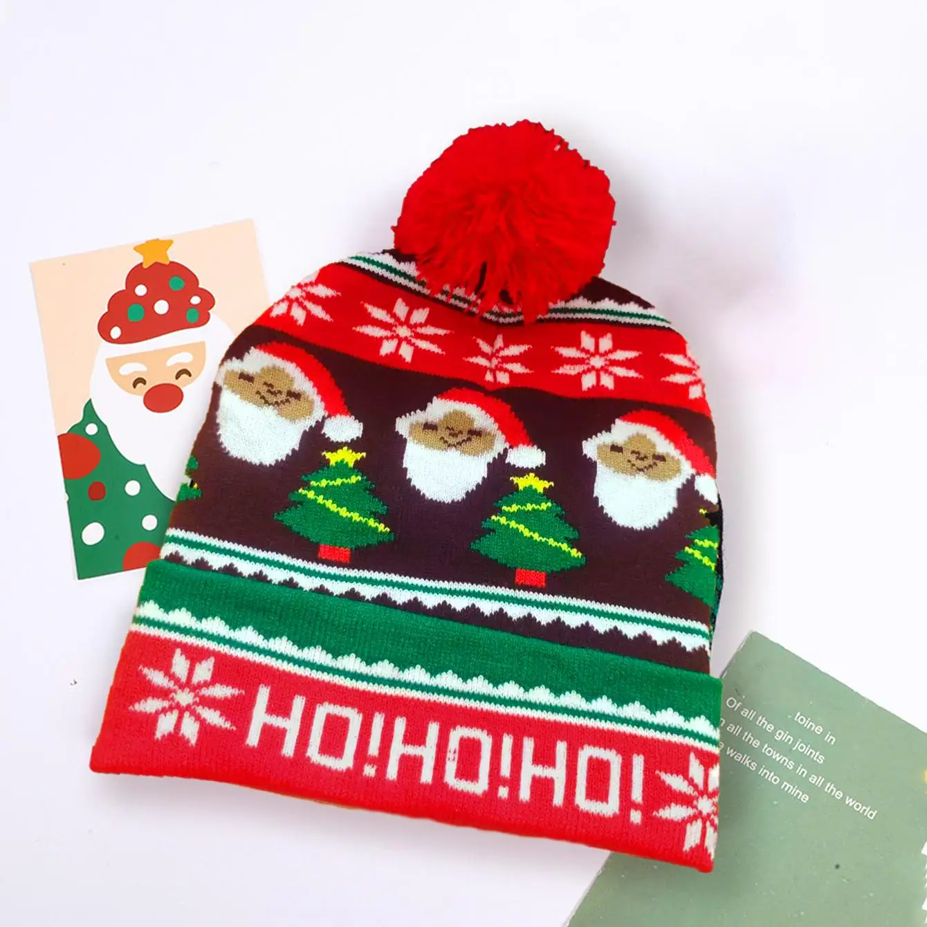 Creative Christmas Hat Snowman Winter Warm Color Knitted Cap Christmas Gift For New Year Xmas Party Decor - Image 5