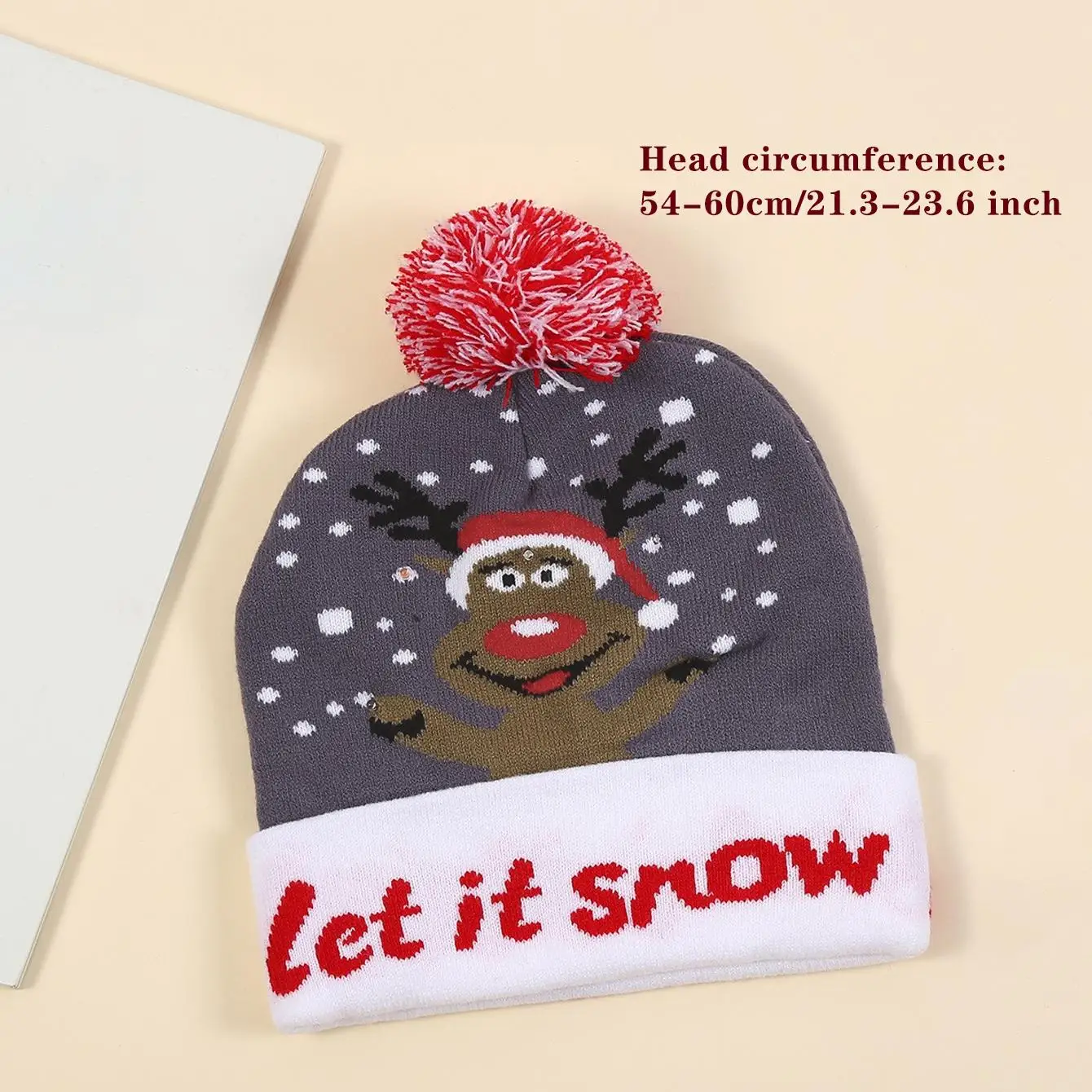 Creative Christmas Hat Snowman Winter Warm Color Knitted Cap Christmas Gift For New Year Xmas Party Decor - Image 6