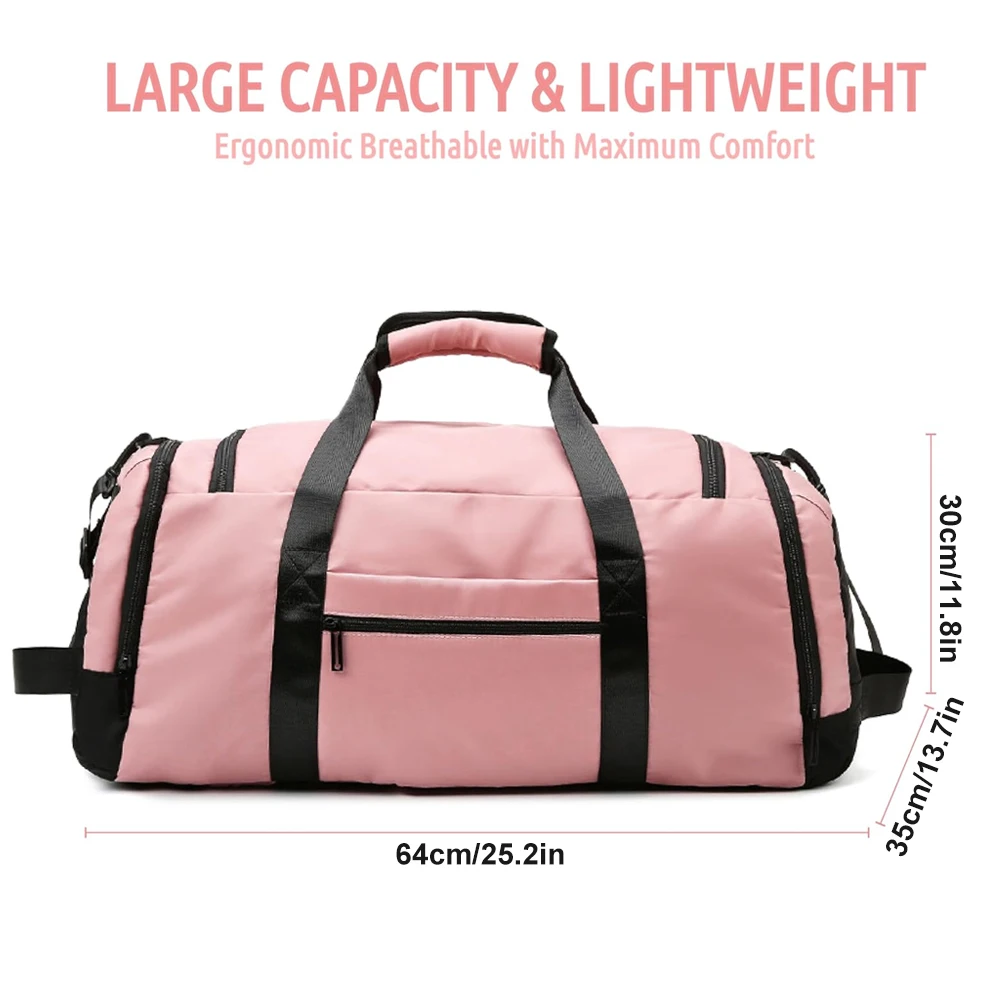 1PCS Gym Bag for Men Women with Shoes Compartment and Wet Pocket Convertible Duffle Bag and Gym Backpack Waterproof Sports Bags - Image 3