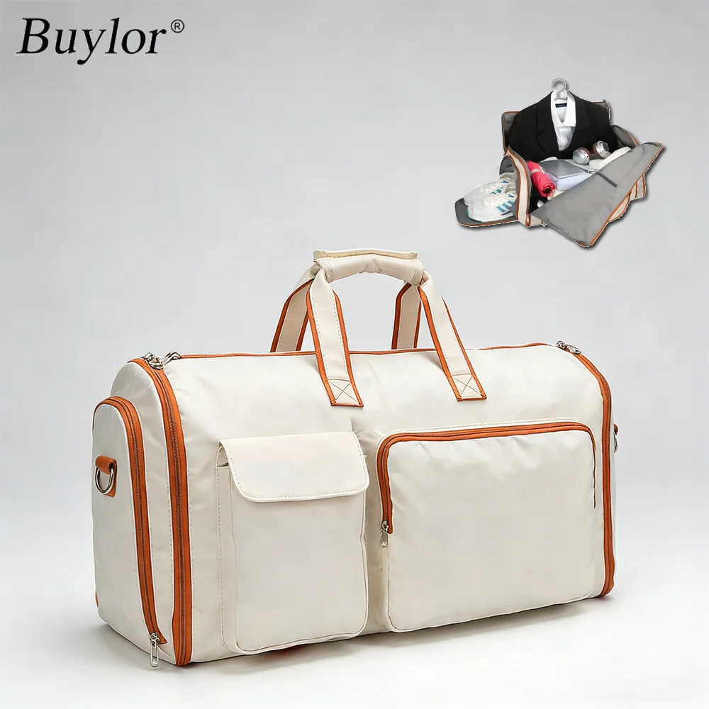 Garment Duffle Bags for Travel Women 3 in 1 Convertible Travel Bag Carry On Luggage Weekender Bag for Wrinkle-Free Business Trip