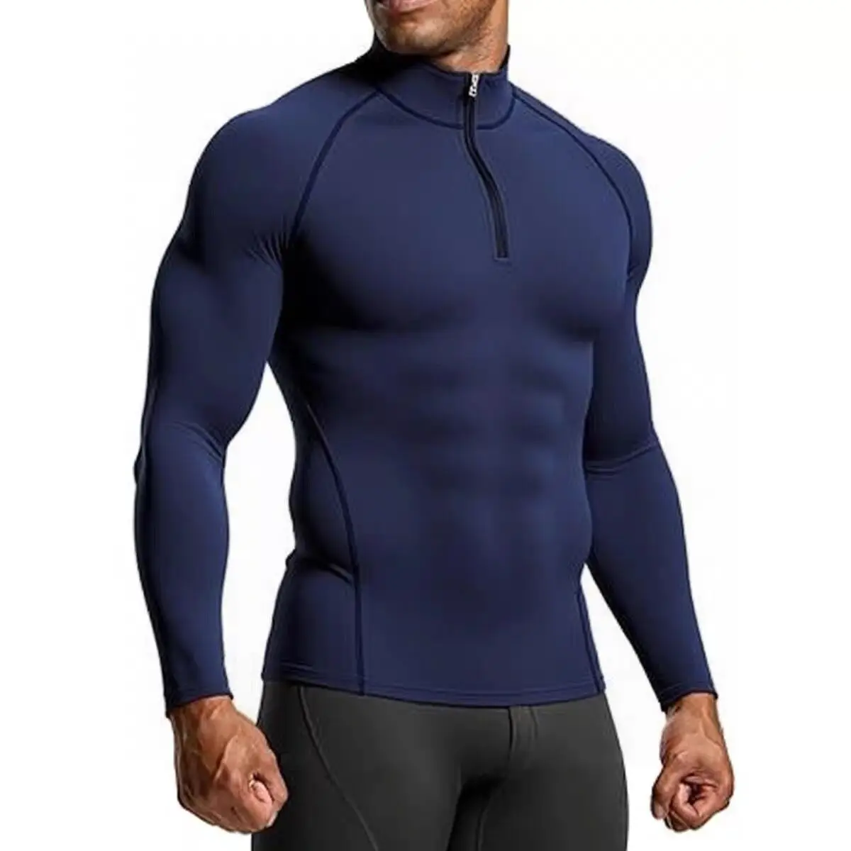 Men Sportswear Fitness Shirts Slim Long sleeve Gym T-shirt Running Top Tee Tights Training Compression Clothes Sport T Shirt Men hover