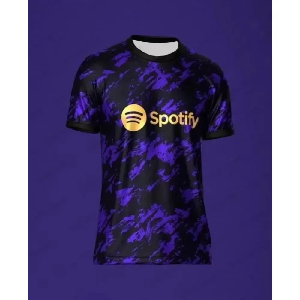 Summer Barcelona Special Edition Football Jersey Men Women’s Comfortable Breathable Quick Drying Motorcycle Training T-shirts hover
